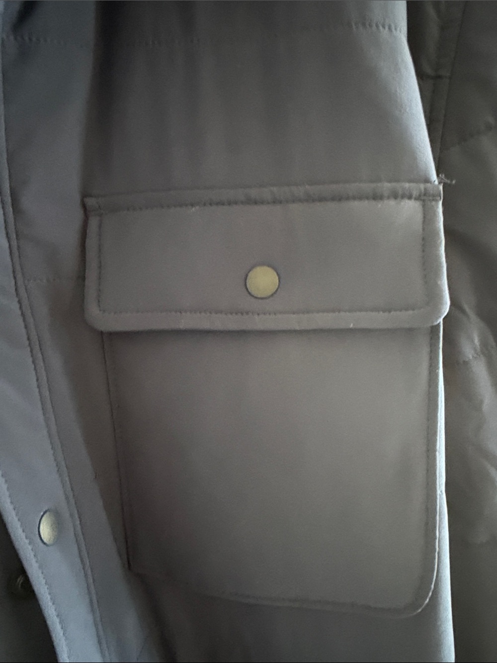 J.Crew Mens Eco Nordic Shirt Jacket Primaloft Navy Blue Puffer Workshirt Large - Picture 4 of 8